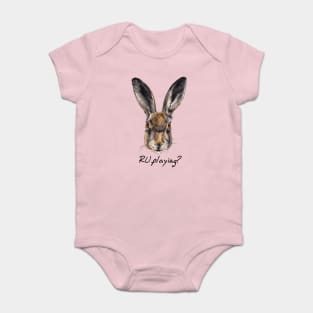 RABBITS "R U playing?" Baby Bodysuit